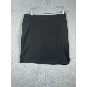 White House Black Market Black Lined Skirt Womens Size 12 Lined straight Pencil